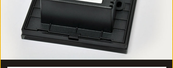 方派智能触摸开关 可控硅系列 黑色三位经典型 3-5毫米钢化玻璃面板 负载功率3-150W